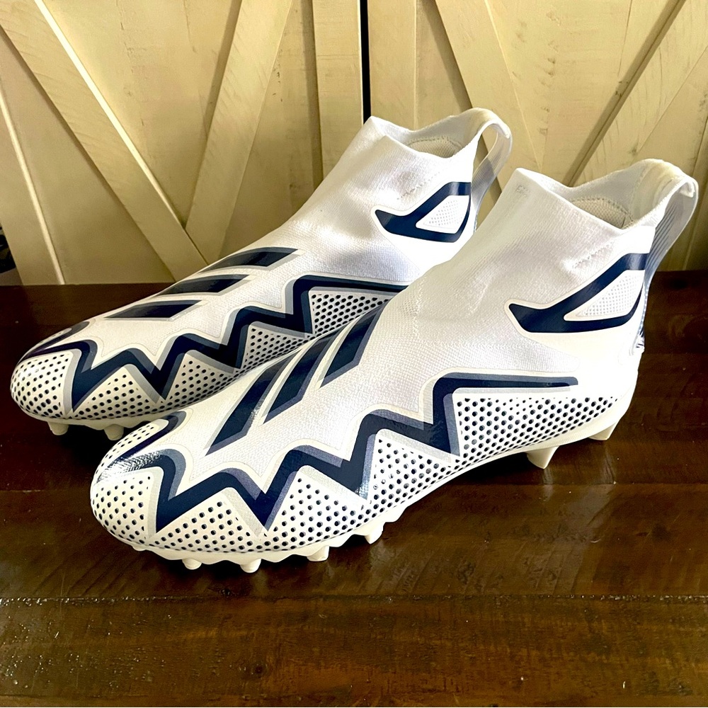 Adidas Freak Ultra 22 Boost Football Cleats White Navy Blue Size 16
